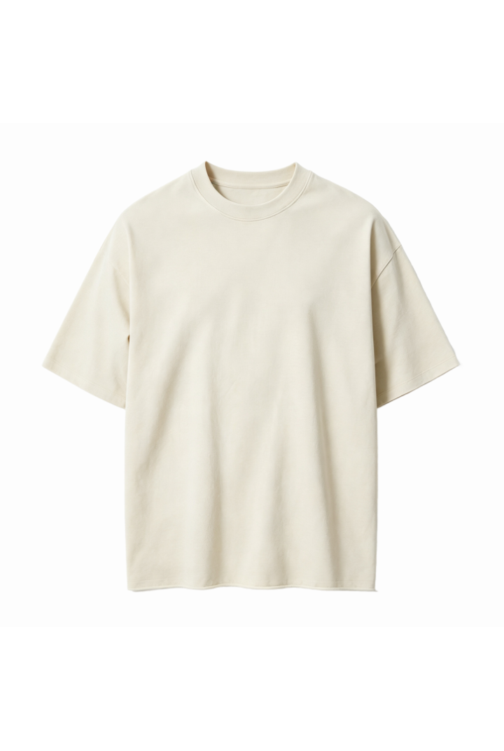 Men’s Cotton Loose Fit Crew Neck Drop Shoulder T-Shirt